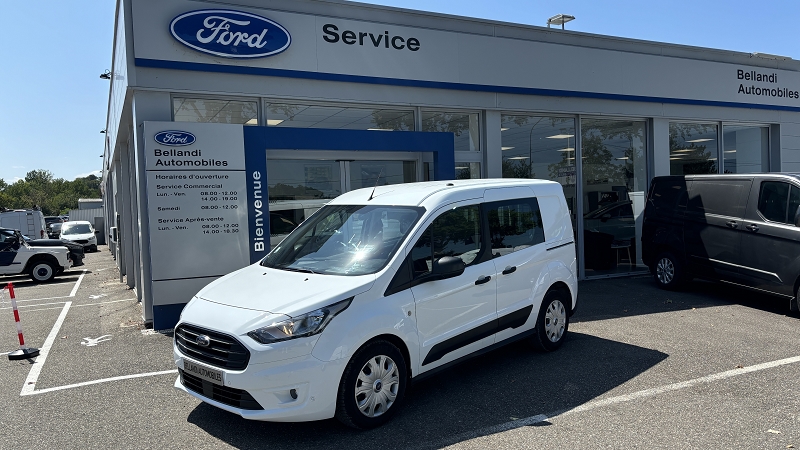 FORD TRANSIT CONNECT - 1.5 ECOBLUE 100 S&S FOURGON CABINE APPROFONDIE (2020)